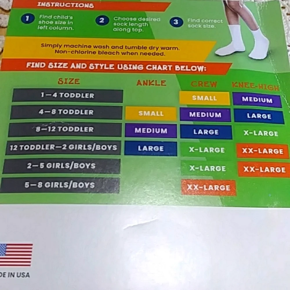 Seamless Sensitivity Socks SmartKnitKids Size Small